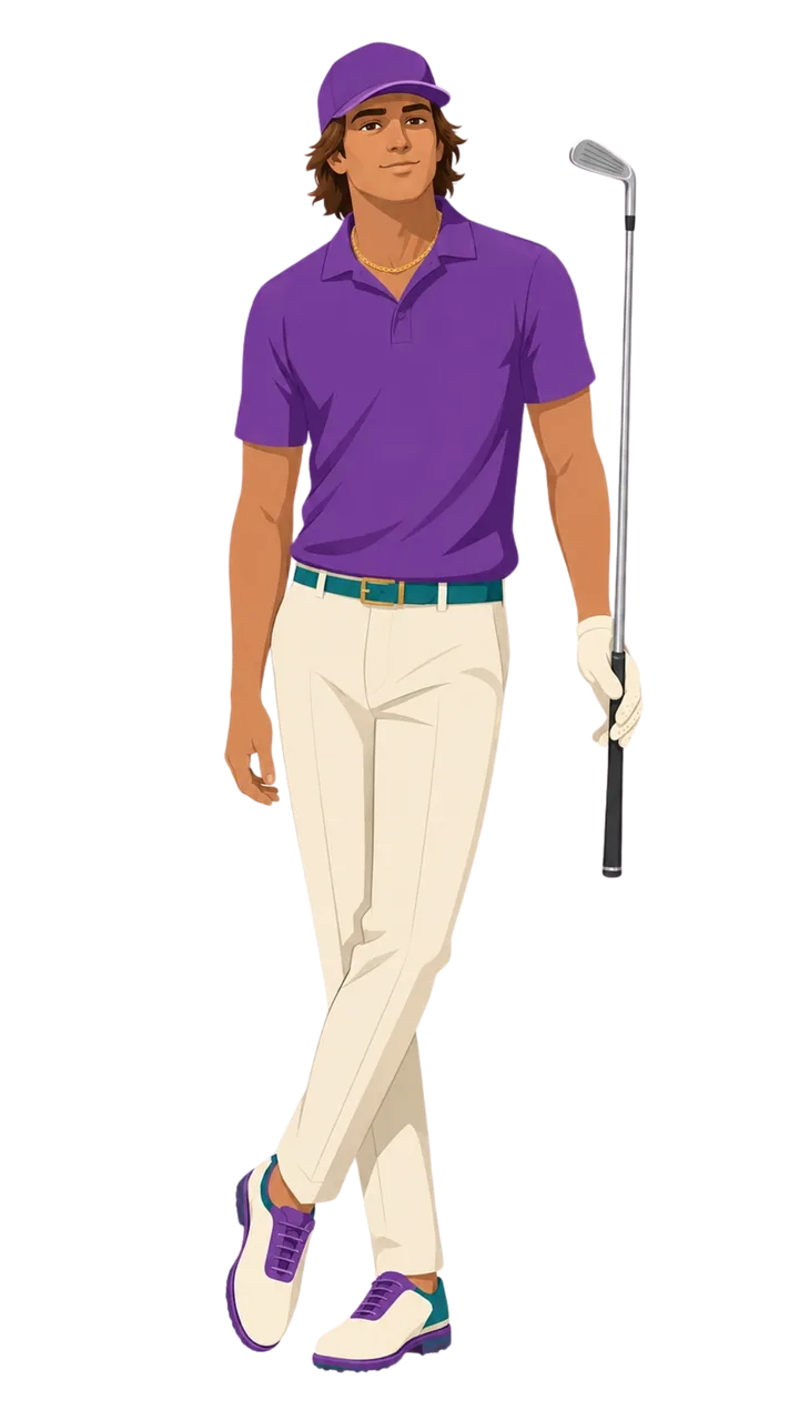 Man Golfer Golf Stickdatei – Sport