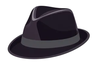 Hat Fedora hat Black hat Stickdatei – Musik