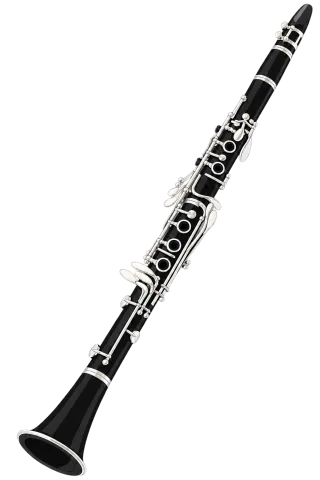 Clarinet Black Silver keys Stickdatei – Musik