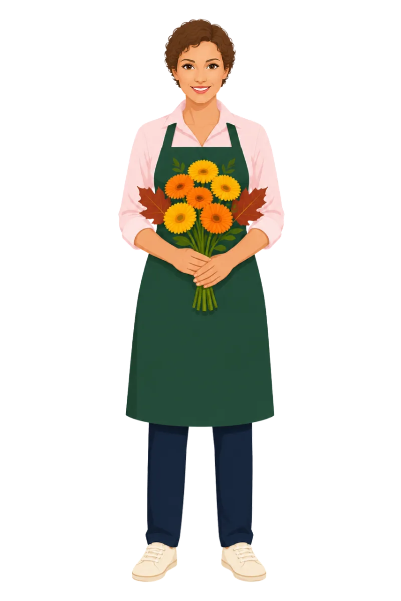 Floristry Flower bouquet Orange flowers Stickdatei – Blumen