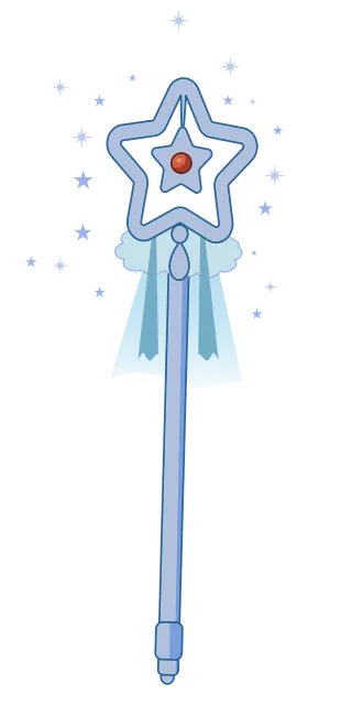 Magic wand Star Fantasy Stickdatei
