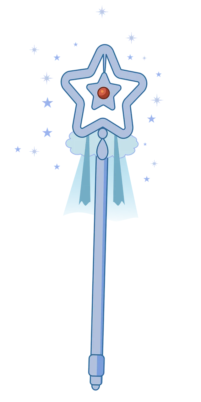 Magic wand Star Fantasy Stickdatei – Weihnachten