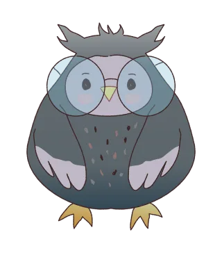 Owl Cartoon Drawing Stickdatei