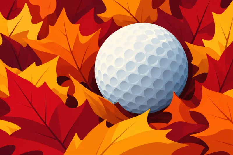 Golf Golf ball Autumn Stickdatei – Sport