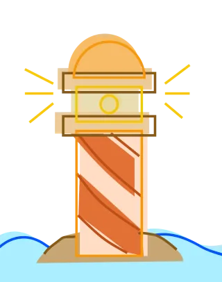 Lighthouse Sea Navigation Stickdatei