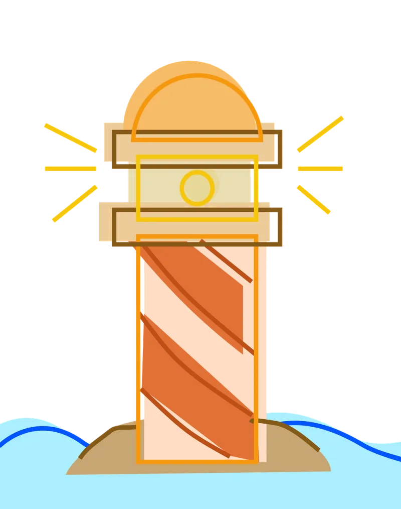 Lighthouse Sea Navigation Stickdatei – Natur