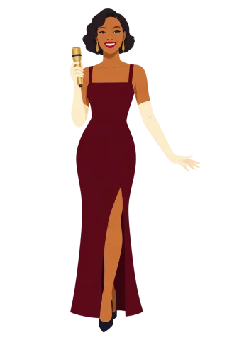 Female singer Microphone Concert Stickdatei – Musik