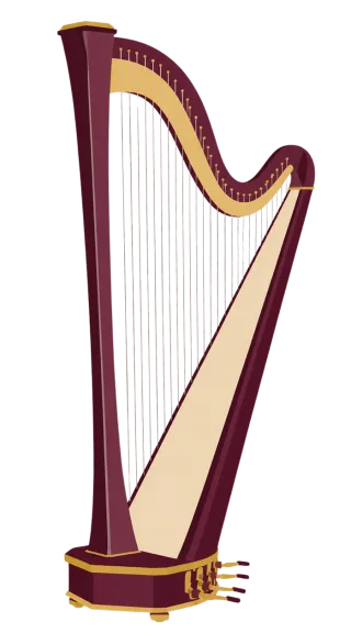 Harp Musical instrument Stringed Stickdatei – Musik