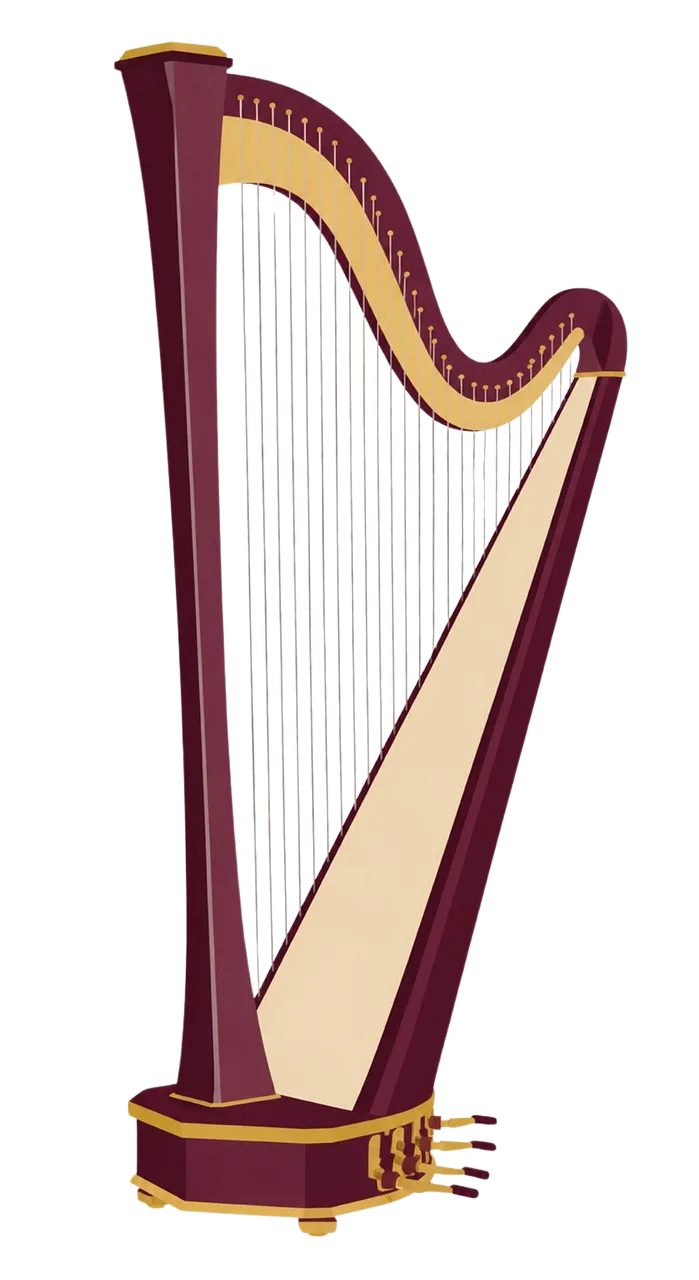 Harp Musical instrument Stringed Stickdatei – Musik