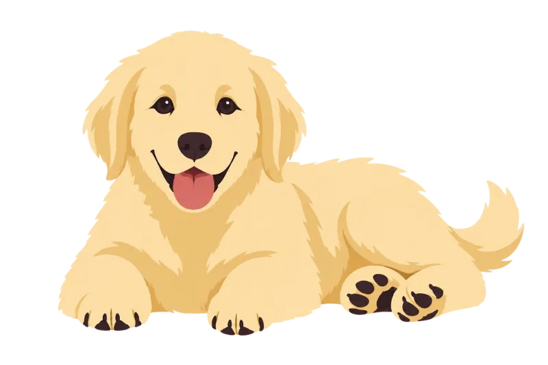 Puppy Golden retriever Animation Stickdatei – Tiere