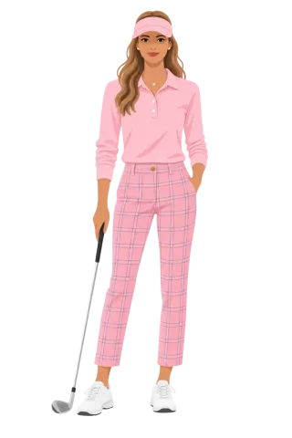 Female golfer Golf club Women's sport Stickdatei