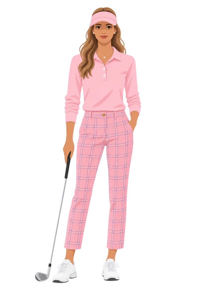 Female golfer Golf club Women's sport Stickdatei – Sport