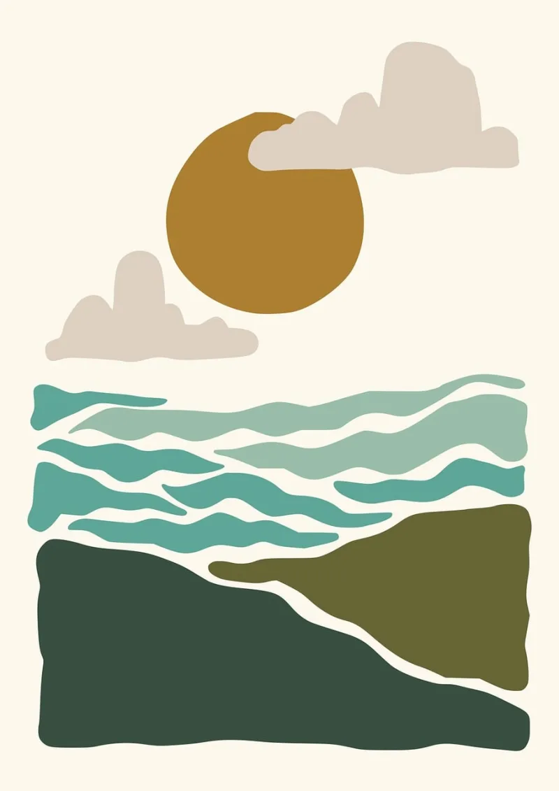 Landscape Mountain Abstract Stickdatei – Weihnachten