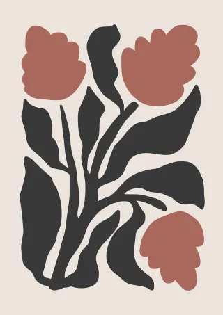 Flower Art Abstract Stickdatei