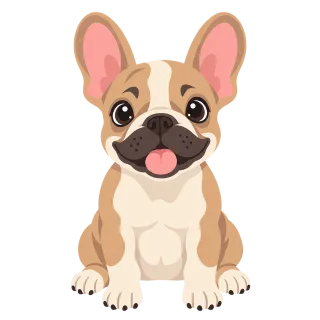 French bulldog Puppy Cute dog Stickdatei
