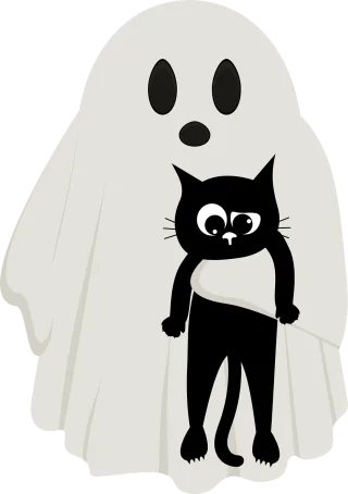 Ghost Pet Cat Stickdatei