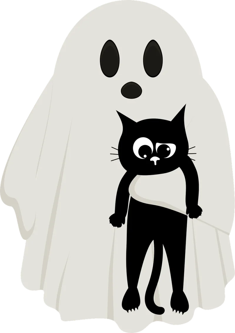 Ghost Pet Cat Stickdatei – Tiere