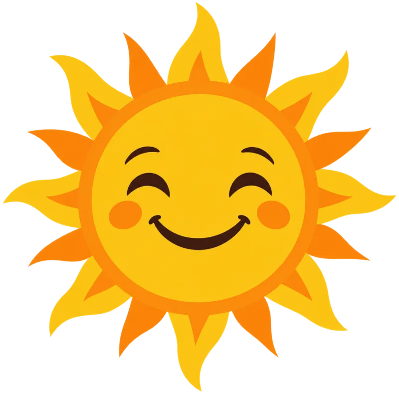Smiling sun Sun Happiness Stickdatei – Natur