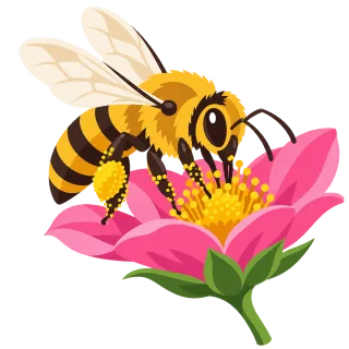 Honey bee Pollinator Pollination Stickdatei