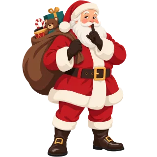 Santa Christmas Gifts Stickdatei