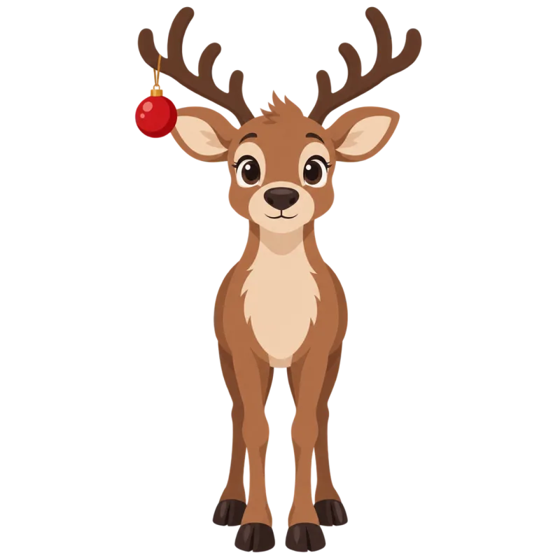 Reindeer Christmas reindeer Cute reindeer Stickdatei – Tiere