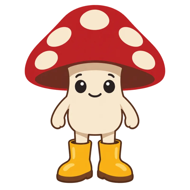 Fly agaric Red cap Yellow boots Stickdatei – Natur