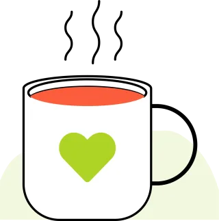 Coffee Cup Drink Stickdatei – Herzen & Liebe