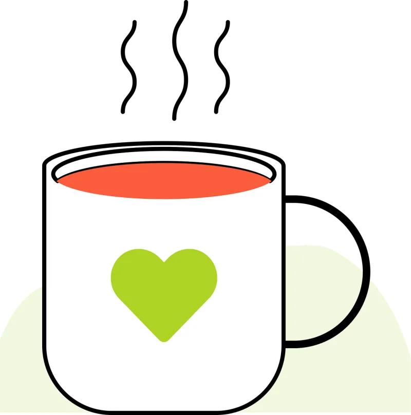Coffee Cup Drink Stickdatei – Herzen & Liebe