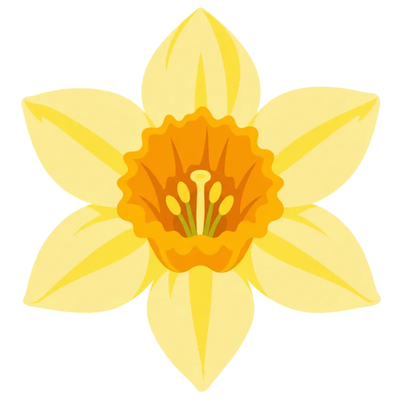 Daffodil Flower Yellow Stickdatei – Musik