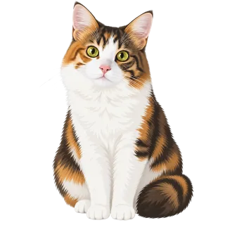 Calico cat Cat Pet Stickdatei – Tiere