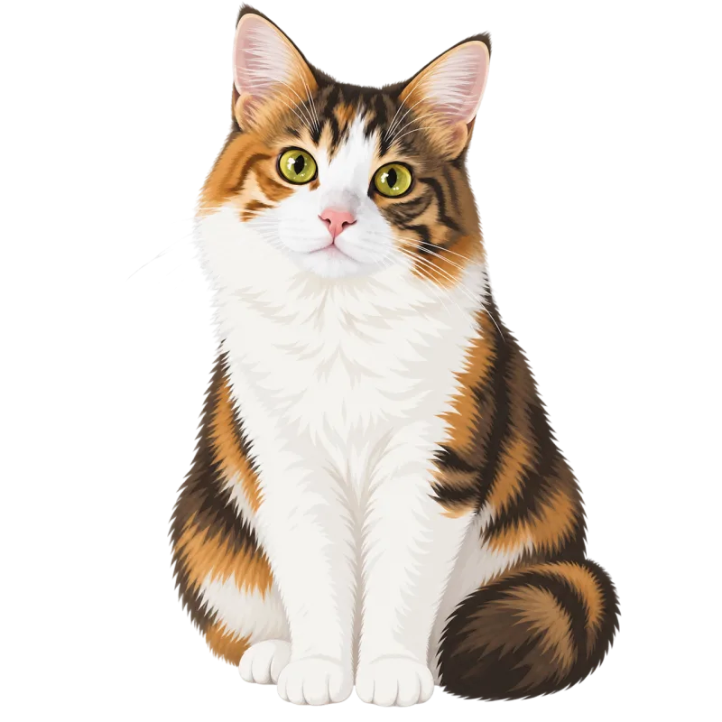 Calico cat Cat Pet Stickdatei – Tiere