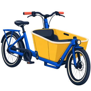 Cargo bike Front cargo box Urban mobility Stickdatei