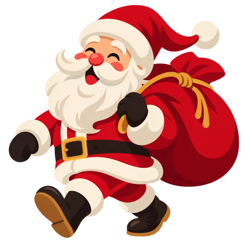 Santa claus Christmas Gifts Stickdatei – Weihnachten