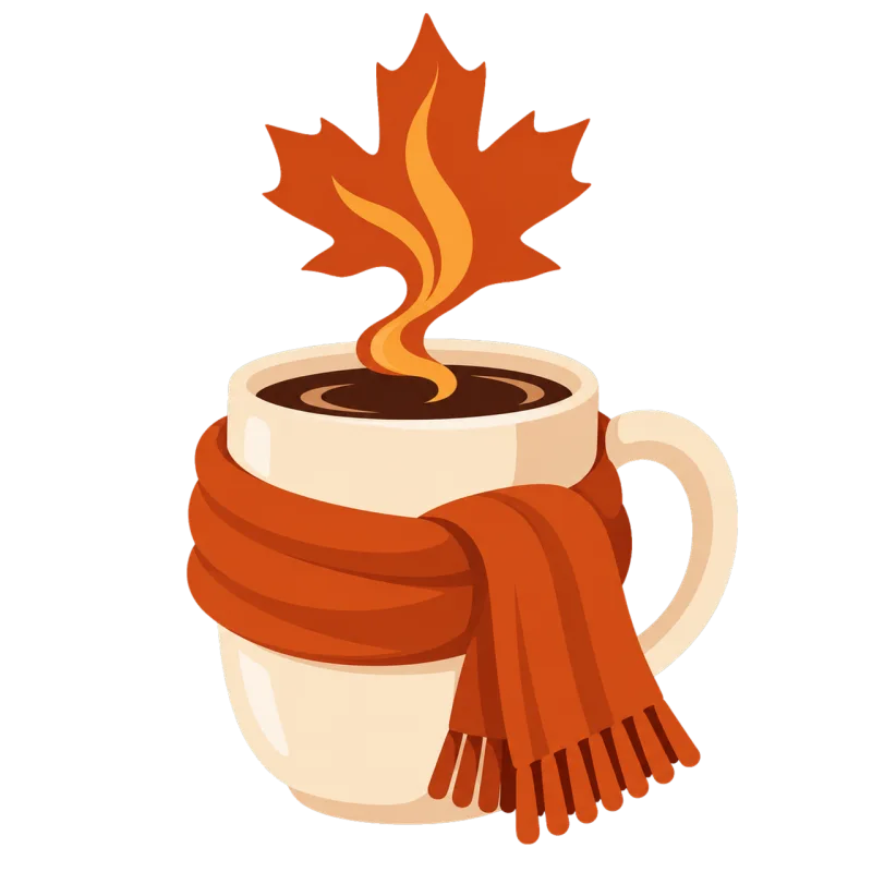 Autumn Coffee Mug Stickdatei – Essen & Trinken