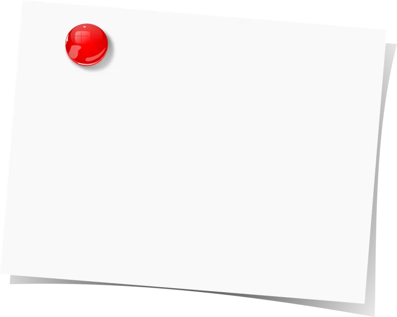 Note Paper Red pushpin Stickdatei – Musik