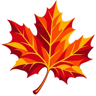 Maple leaf Autumn Autumn leaf Stickdatei – Natur