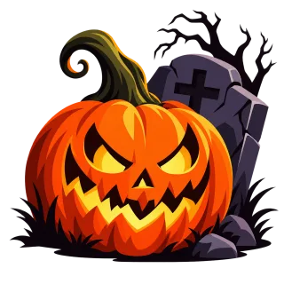 Halloween Pumpkin Jack-o-lantern Stickdatei