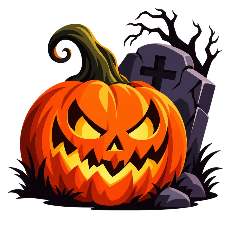Halloween Pumpkin Jack-o-lantern Stickdatei – Natur