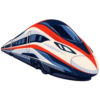 High-speed train Train Modern train Stickdatei – Kinder