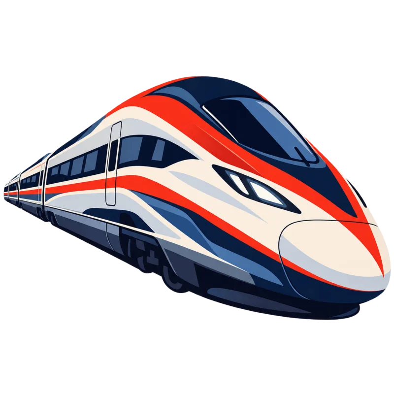 High-speed train Train Modern train Stickdatei – Kinder