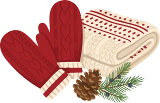 Gloves Wool Knitted Stickdatei – Weihnachten