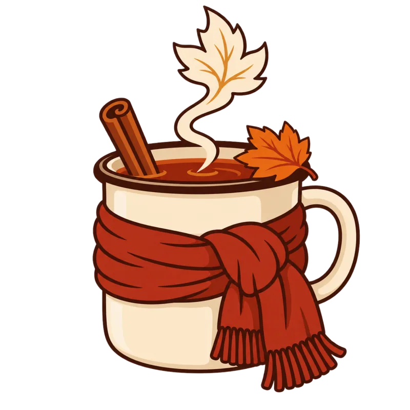 Autumn mug Cozy mug Hot drink Stickdatei – Herzen & Liebe