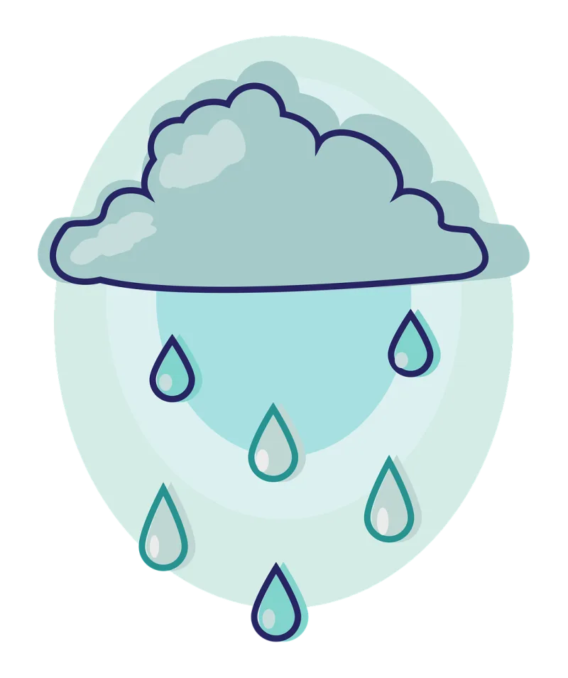 Cloud Rain Weather Stickdatei – Natur