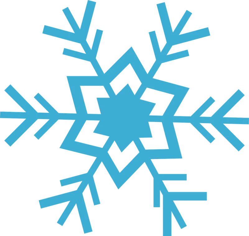 Flake Snow Blue Stickdatei – Weihnachten