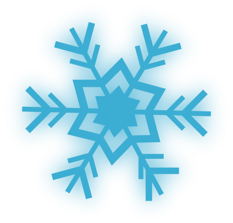 Flake Snow Blue Stickdatei – Weihnachten