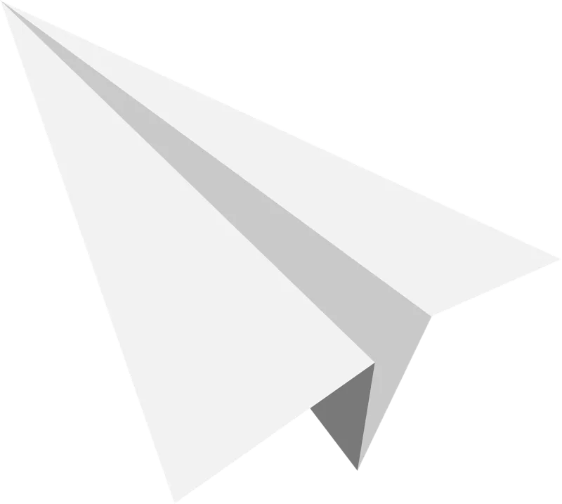 Paper airplane Send Gray Stickdatei – Fahrzeuge