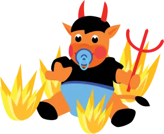 Devil Hell Baby Stickdatei