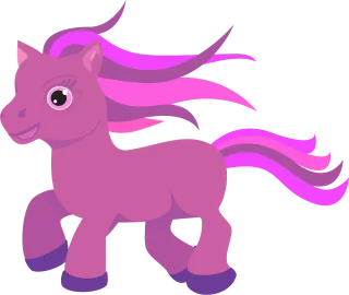 Pony Horse Nature Stickdatei