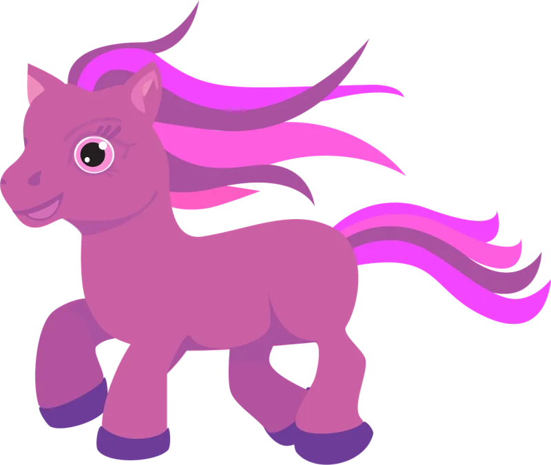 Pony Horse Nature Stickdatei – Tiere
