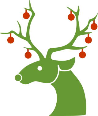 Reindeer Christmas Winter Stickdatei